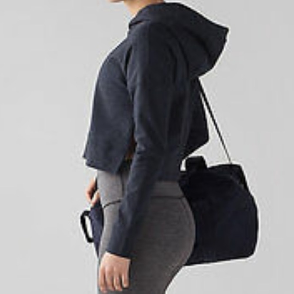 COPY - Lululemon Charcoal Grey Cropped Hoodie
